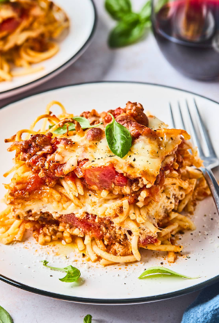 Baked Spaghetti Lunch Combo