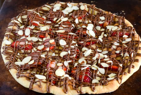 Nutella & Strawberry Dessert Pizza fazoli's